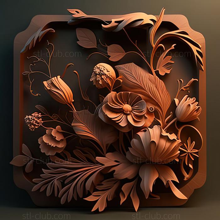 3D model st flowers (STL)